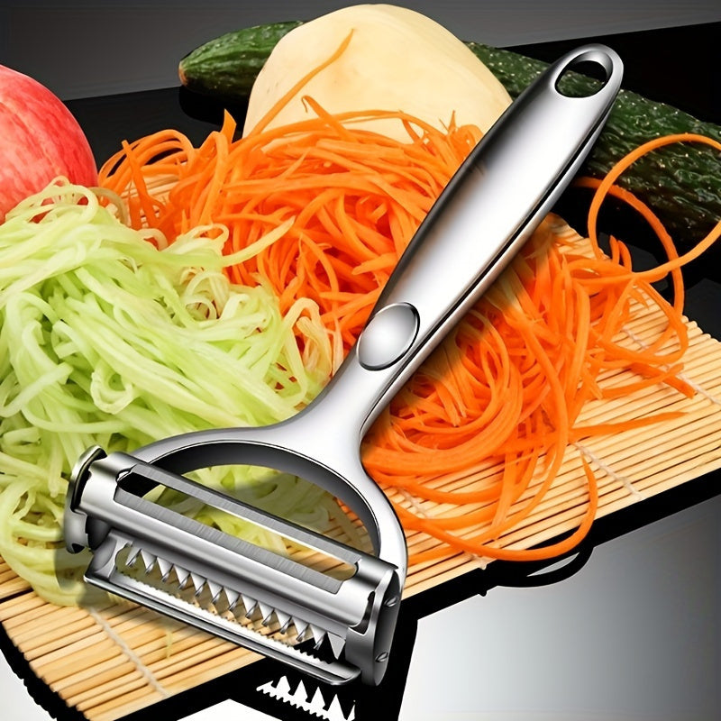 1pc Fruit Peeler, Kitchen Vegetable Peeler, Potato Peeler, Multi-functional Vegetable Cutter, Kitchen Utensil, Kitchen Gadget For Restaurants, Food Trucks