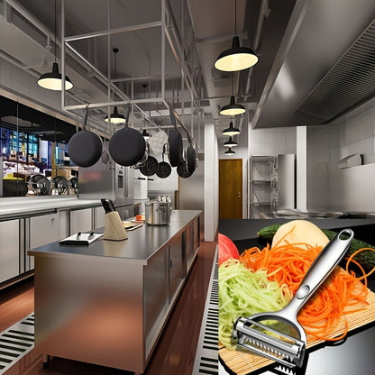 1pc Fruit Peeler, Kitchen Vegetable Peeler, Potato Peeler, Multi-functional Vegetable Cutter, Kitchen Utensil, Kitchen Gadget For Restaurants, Food Trucks