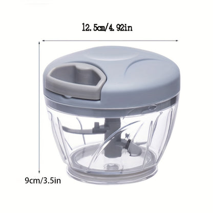 1pc Multi-Function Vegetable Chopper and Garlic Press - Manual Food Cutter & Crusher for Kitchen Efficiency