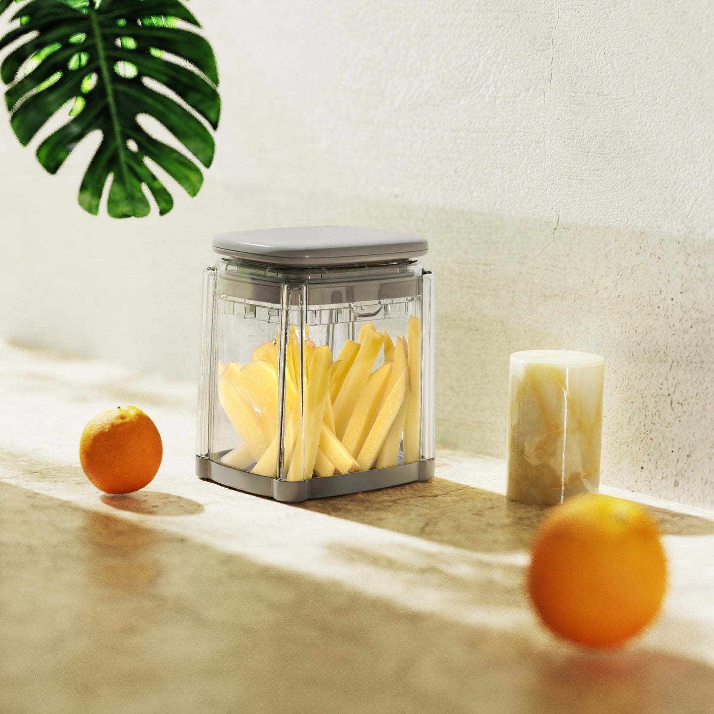 1pc French Fry Cutter, 4-Blade Vegetable Chopper & Dicer for Potatoes, Onions, Chilies, Fruits - Kitchen Utensils & Tools