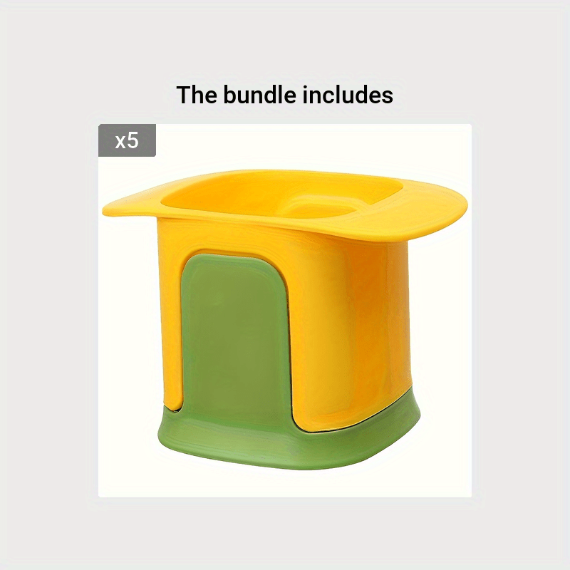 Multi-Function Manual Vegetable Chopper & French Fry Cutter - Durable Stainless Steel and Plastic, Easy-Clean Detachable Design with Large Capacity Storage - Perfect for Onions, Carrots, Potatoes & More - Ideal Kitchen Tool f