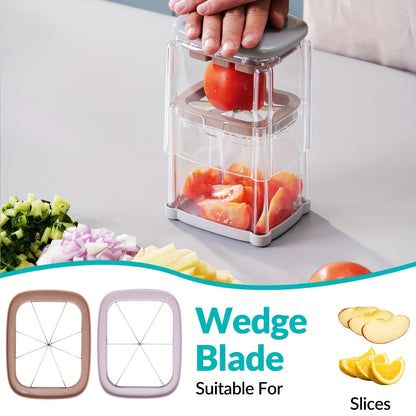 1pc French Fry Cutter, 4-Blade Vegetable Chopper & Dicer for Potatoes, Onions, Chilies, Fruits - Kitchen Utensils & Tools