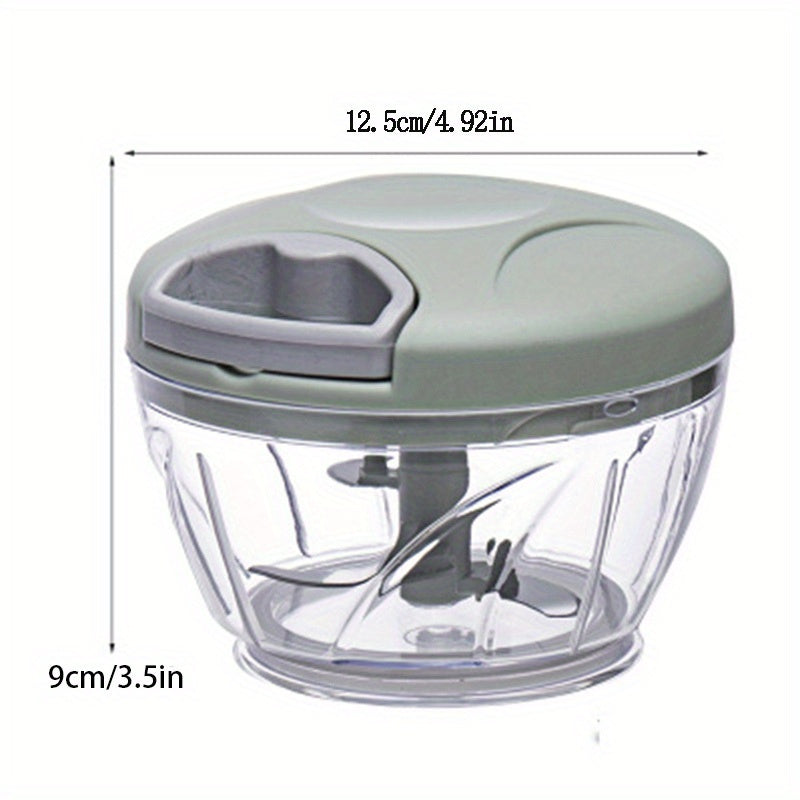 1pc Multi-Function Vegetable Chopper and Garlic Press - Manual Food Cutter & Crusher for Kitchen Efficiency