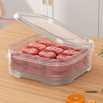 4/8/10pcs Clear Plastic Containers For Refrigerator With Lids, Food Storage Fresh-keeping Box, Dishwasher Safe, Fruit Vegetable Crisper, Dumpling Meat Ginger Garlic Green Onion Food Storage Containers, Home Kitchen Utensil
