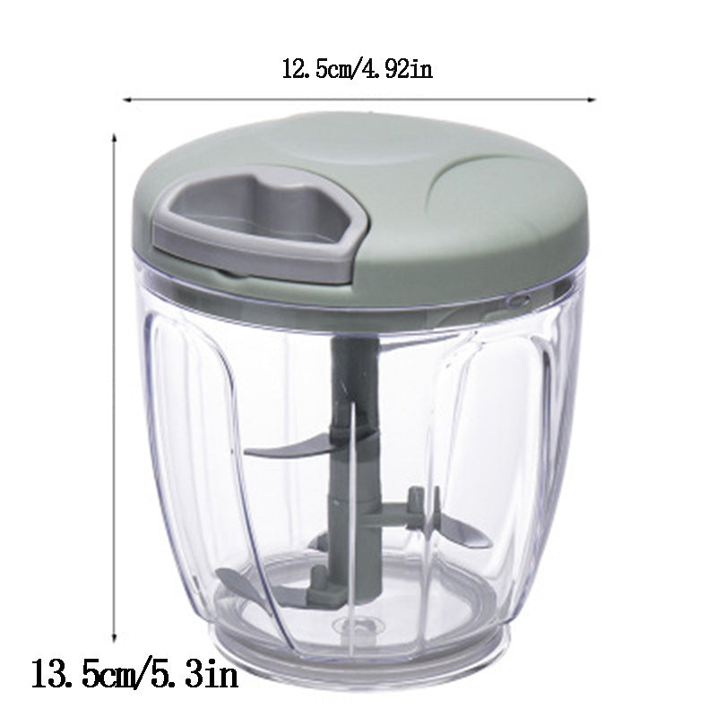 1pc Multi-Function Vegetable Chopper and Garlic Press - Manual Food Cutter & Crusher for Kitchen Efficiency